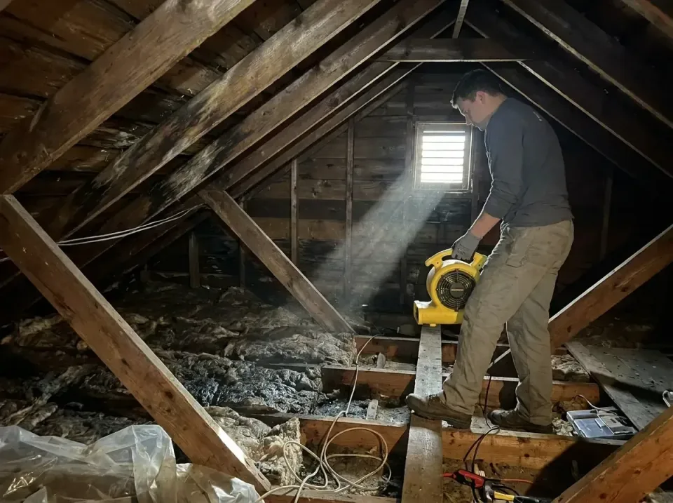 attic-water-damage-drying-proc-007 — frequently asked questions, Emergency Water Extraction & 24/7 Flood Response in Peotone…